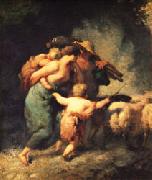 Jean Francois Millet The Return of the Flock Spain oil painting reproduction